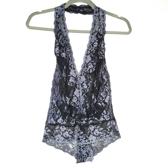 Wishlist Two Tone Lace Halter Teddy, Size 8, NWT - Picture 10 of 14